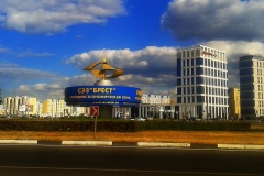 Вдоль Варшавского шоссе.